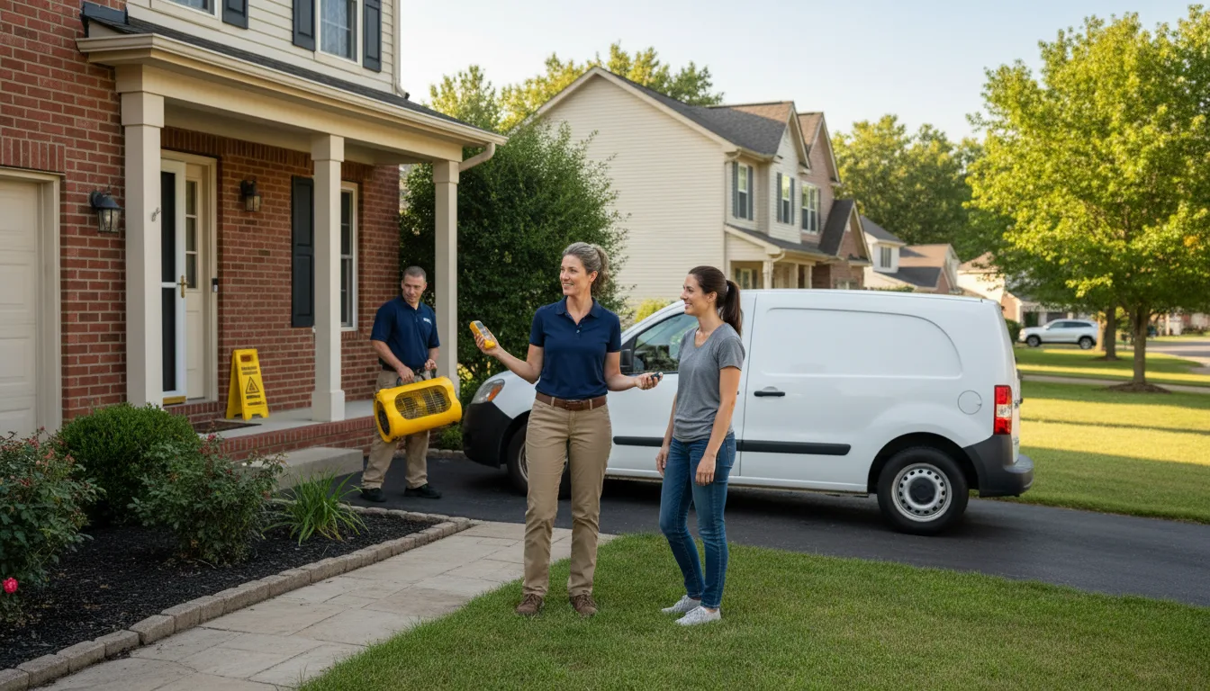 Residential water damage restoration in Fort Loudon, PA